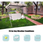 garden swing seat cover, UVresistant swing chair top, sun protection, roof replacement for outdoor lounger, beige 142x120x18cm beige Ref: 8625